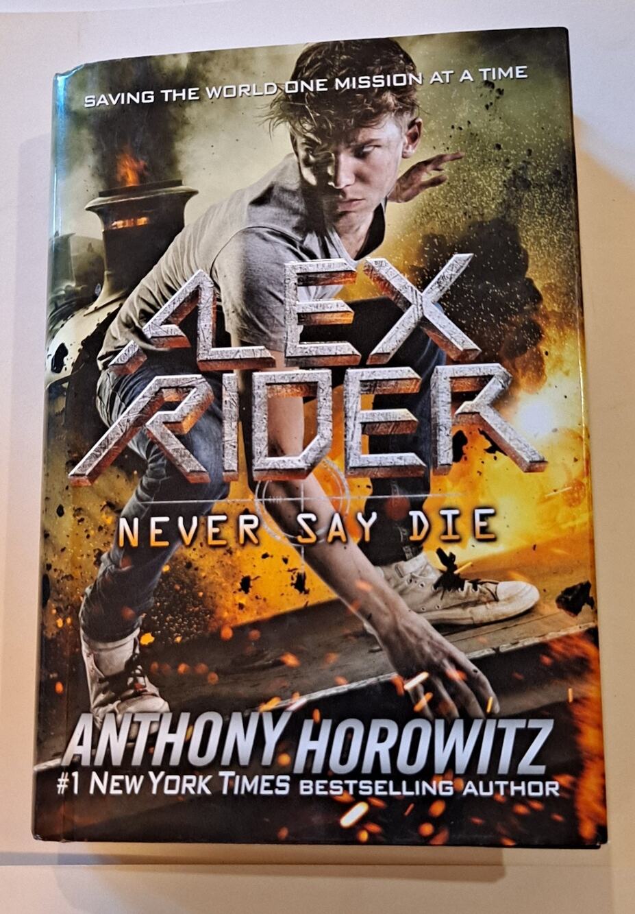 Alex Rider: Never Say Die by Anthony Horowitz (2017, Ex-Library HC)